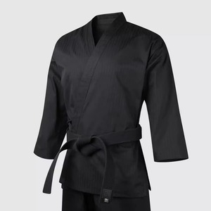 Uniforme de Karate para Hombre, Negro, 100% Algodón, Corte Regular, Ropa Duradera para Artes Marciales, Kit para Adultos - Product Image 5