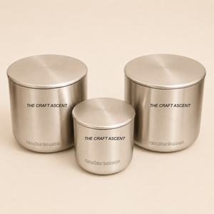 Modern Minimalist Stainless Steel <b>Candle</b> Jar With Airtight Lid Reusable Metal <b>Candle</b> Container for Scented Soy <b>Candles</b> For <b>Gifts</b> - Product Image 6