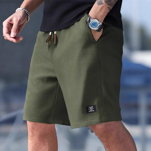Pantalones Cortos Deportivos para Hombre, con Logotipo Frontal, Cordón Ajustable, Cintura Media, Ligeros, Transpirables, de Secado Rápido, Casuales, de Verano, 100% Poliéster - Product Image 3