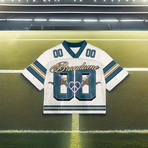 OEM Custom High Quality Polyester <b>Mesh</b> Men American Football Jersey Oversized Shirt Cropped <b>Plus</b> <b>Size</b> Summer - Product Image 5