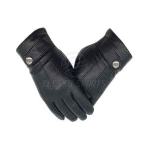 Gants en cuir pour hommes, doux, chauds, élégants, pour l'hiver, décontractés, confortables, pour tous les jours, gants en cuir d'hiver pour hommes - Product Image 2