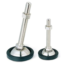 AUTOCFT Série A-PLR-12 Pied de nivellement Fixation de tampon en caoutchouc antidérapant (8 pièces) pour équipement de machine-outil - Product Image 1