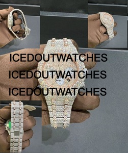 Reloj Mecánico de Lujo para Hombre con Diamantes Moissanite VVS, Bisel de Acero Inoxidable y Diseño Iced Rapper - Product Image 4