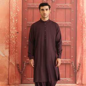 <b>Top</b> Quality Latest Trendy Winter Casual Fashion Pakistani Men Shalwar Kameez Sets Eid <b>Wedding</b> Wear Breathable Polyester/Cotton - Product Image 2