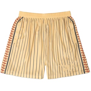 Pantalones cortos de béisbol deportivos personalizados con sublimación para hombre, de secado rápido, cómodos, con patrón sólido, cintura elástica, nuevos transpirables - Product Image 1