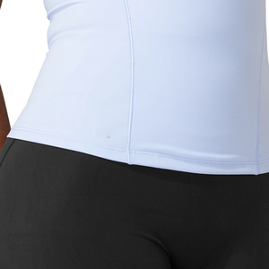 Top Deportivo Halter sin Costuras para Mujer, Color Azul Cielo, con Soporte Incorporado, Elástico, para Yoga, Gimnasio, Entrenamiento, Estilo Body - Product Image 5