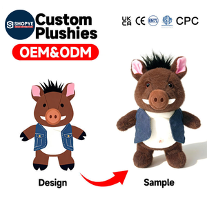 Custom Design Anime Plush Figure Toys 5/8/12/16 <b>Cow</b> Dog Stuffed Animals Plushie Dolls Handmade Plush Toys - Product Image 2