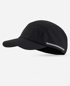 Casquette de baseball unisexe noire haute performance à 6 panneaux, respirante en maille, ajustée, sportive, pour l'extérieur, printemps-été, prix abordable, faible MOQ - Product Image 1