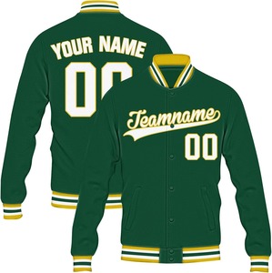 Veste universitaire personnalisée en gros, avec nom, numéro et couleur sur mesure, veste de sport, uniforme d'équipe, fabricant OEM de streetwear - Product Image 5