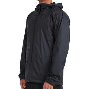 High Quality Men Thick Hooded Windbreaker <b>Jacket</b> Black Full Zip Casual Outdoor Solid Waterproof Breathable Windproof <b>Packable</b> - Product Image 5