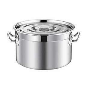 Olla de Acero Inoxidable con Tapa y Orificio de Ventilación para Vapor, Olla para Cocinar, Base de Inducción, Utensilios de Cocina, Cacerola para Sopa - Product Image 1