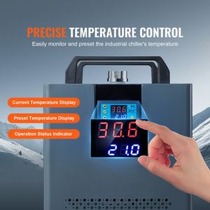 Refrigeratore d'Acqua Industriale KH 6000 200W con Serbatoio da 12L e Sistema di Raffreddamento da 7,8L/m, Compressore Nuovo da 5HP - Product Image 5