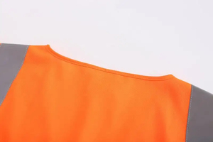 100% Polyester Reflective Safety Vest with Front Zipper and Logo High Visibility Work Wear Safety Vest For Security - Product Image 4