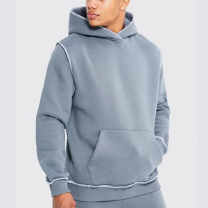 Sudadera con Capucha Extra Grande de Lujo, 100% Algodón, Felpa, Lisa, Unisex, Corte Holgado, Suave, Transpirable, de Secado Rápido, Informal - Product Image 1