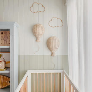 Globos de ratán tejidos para decorar habitaciones infantiles, colgantes de pared de ratán. - Product Image 1