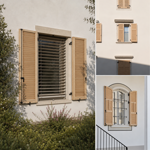 Portes intérieures en bois massif de qualité supérieure pour chambres, salons et intérieurs de maison – Porte battante élégante et durable à persiennes pour café - Product Image 4