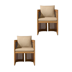 Silla de comedor de ratán escandinavo, súper cómoda, de material ecológico, muy vendida, para muebles de interior y exterior, juego de comedor. - Product Image 4