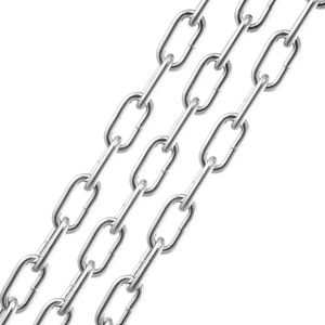 1/16\" X 10 1100 Lbs Safe Working Load Zinc Plated Proof Tested Coil Chain Two <b>Quick</b> <b>Links</b> Galvanized Premium Quality Chains - Product Image 1