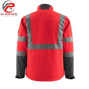 Chaqueta Softshell Unisex de Alta Visibilidad, Impermeable, de Poliéster, Ropa de Trabajo de Seguridad con Logotipo Personalizable 2026 para Hombre, Corte Ajustado - Product Image 3