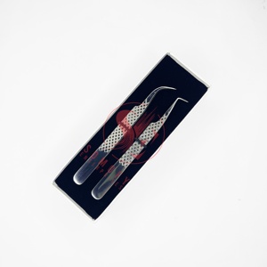 Meilleures ventes : Kit professionnel de pinces à cils en acier inoxydable de haute qualité, personnalisable, pour cils volumineux - Product Image 2