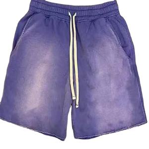 Summer Sports <b>Shorts</b> 100% Cotton Anti-Wrinkle Leopard Patterned Workout Wear with Pockets - Product Image 1
