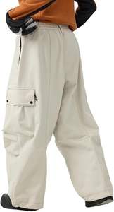 Pantalones de Invierno para Hombre, Impermeables, Resistentes al Viento, con Aislamiento de Forro Polar de 10000 mm, Estilo Cargo, Holgados, con Múltiples Bolsillos, para Esquí - Product Image 3