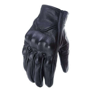 Women's Beige <b>Leather</b> Touchscreen Gloves <b>Wrist</b>-Length Full Finger Split <b>Cuff</b> Cashmere Lined Casual Daily Needle Detection - Product Image 1
