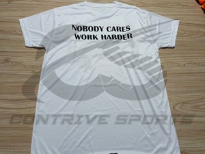 เสื้อยืดคอตตอนคุณภาพสูงสีขาวปักลาย MMA แบบสั่งทำพิเศษทรงโอเวอร์ไซส์ เสื้อยืดผู้ชายเนื้อหนา - Product Image 3