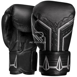 Gants de kick-boxing en cuir de qualité supérieure avec logo personnalisé, fermeture auto-agrippante antidérapante, vente en gros, entraînement professionnel, sac de sparring, OEM - Product Image 6