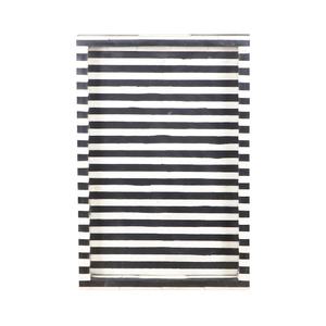 Luxury Artisan Crafts <b>Resin</b> Inlay Coffee Tray White Striped Serving Natural Tray for Tea Coffee Desserts and Guest Entertaining - Product Image 6