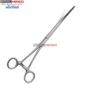 Pinza Intestinal Doyen de 9 Pulgadas con Curvatura Longitudinal y Dientes, Instrumento Quirúrgico de Acero Inoxidable Alemán, Pinza Atraumática para Intestinos - Product Image 6