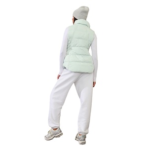 Chaleco acolchado para mujer, cuello alto, sin mangas, para invierno, para trabajo al aire libre, viajes y comodidad informal - Product Image 2