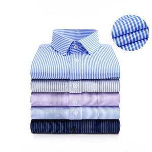 Chemise Formelle en Coton pour Hommes, Manches Longues, Coupe Slim, Couleur Unie, Tissu Doux et Respirant, Idéale pour Mariage, Fête, Bureau, Vente en Gros, OEM - Product Image 1