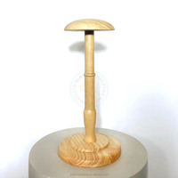 Support de présentation de perruques en bois de luxe écologique de style antique, facile à assembler, pour les magasins de détail et les salons de coiffure