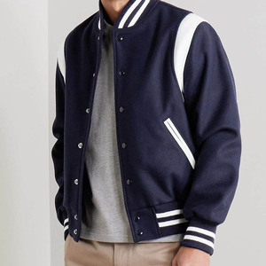 Veste universitaire tendance pour homme, personnalisée, avec boutons-pression, style baseball, bomber, Letterman, style universitaire, streetwear décontracté haut de gamme - Product Image 1