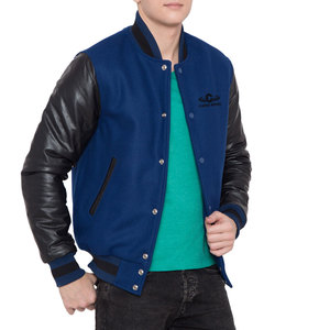 Modern Lifestyle Leather Sleeves Letterman <b>Jacket</b> Featuring Quality Details Winter <b>Jacket</b> For Daily Fashion - Product Image 6