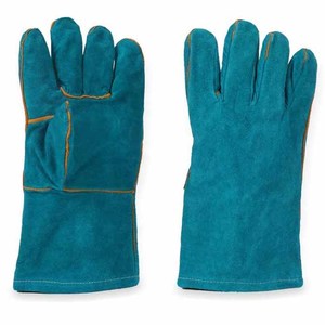 Custom Logo Printed Leather Welding Work <b>Gloves</b> Industrial Construction Heat Protection Safety Welder Working <b>Gloves</b> - Product Image 5