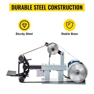 Lijadora de Banda de 1500W 2HP, 2'' x 82'', Velocidad Variable, Lijadora y Pulidora de Banda de 3 1/2'' para Metalurgia y 3 Grindis - Product Image 4