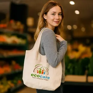 Sacs hobo en coton avec poche avant 340 GSM (10 Oz) pour usage quotidien décontracté, technique de couture - Product Image 2