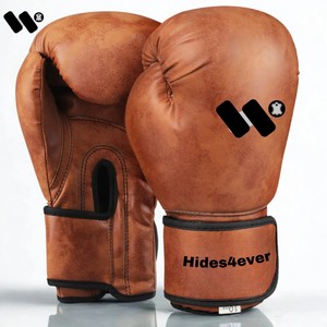 Gants de boxe professionnels en cuir de vachette avec logo personnalisé pour MMA, sacs de frappe et gants de Muay Thai - Équipement d'arts martiaux - Product Image 1