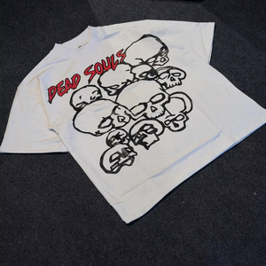 Camisetas Personalizadas para Hombre con Serigrafía, de Gran Tamaño, de Algodón Grueso, Estilo Cropped, con Diseño Gráfico - Product Image 1