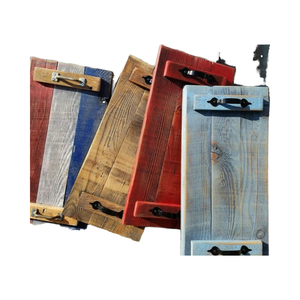 Wood <b>Tray</b> with Handles/Rustic <b>Serving</b> <b>Tray</b>/<b>Wooden</b> Breakfast <b>Tray</b> Decorative <b>Wooden</b> <b>Tray</b> Farmhouse <b>Wooden</b> <b>Tray</b> Handcrafted Wood - Product Image 2