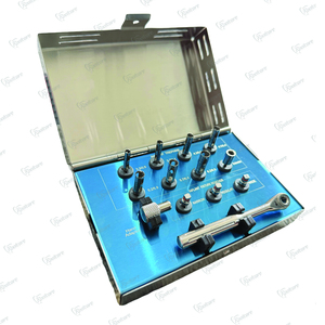 Kit de retrait d'implants dentaires manuel avec vis à cliquet en acier réutilisables de qualité supérieure, instruments pour implants dentaires CE INSTRUMENTS - Product Image 2