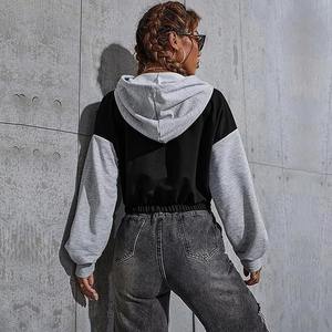 Nuevo Diseño, Sudadera Corta con Capucha para Chicas, 100% Algodón, Sudadera Extra Grande para Mujer - Product Image 4