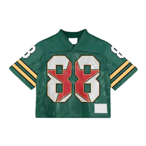 Camiseta de Fútbol de Malla Verde Unisex de Manga Corta con Número 8, Transpirable, Anti-UV, de Poliéster que Absorbe la Humedad, Ropa Deportiva para Equipos - Product Image 1