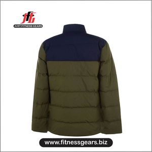 2026 Latest Fashion Men's Casual <b>Slim</b> <b>Fit</b> Puffer <b>Jacket</b> Custom Color Winter Warm Knitted <b>Jacket</b> Wholesale - Product Image 2