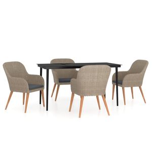 Conjunto de Comedor para Jardín en Color Marrón - Product Image 2
