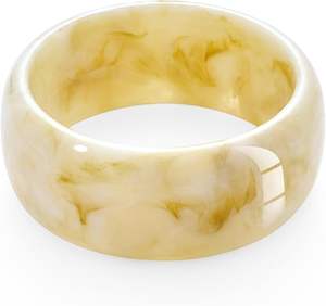 Pulseras de Resina Acrílica para Mujer, Brazaletes Geométricos Gruesos de Resina Acetato Moteada, Joyería de Pulseras Anchas de Plástico Acrílico - Product Image 1