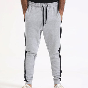 Pantalon de jogging homme style moderne en mélange de coton doux, respirant et décontracté, pour l'entraînement, effet délavé - Product Image 1