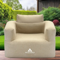 Chaise paresseuse pliante moderne et pratique avec pompe électrique intégrée Canapé gonflable en tissu pour l'extérieur pour chambre à coucher
